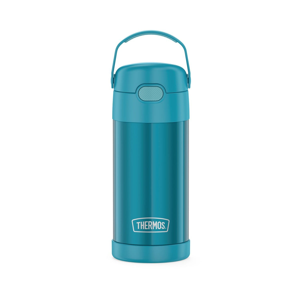 Botella Thermos acero inoxidable asa kids turquesa 355 ml