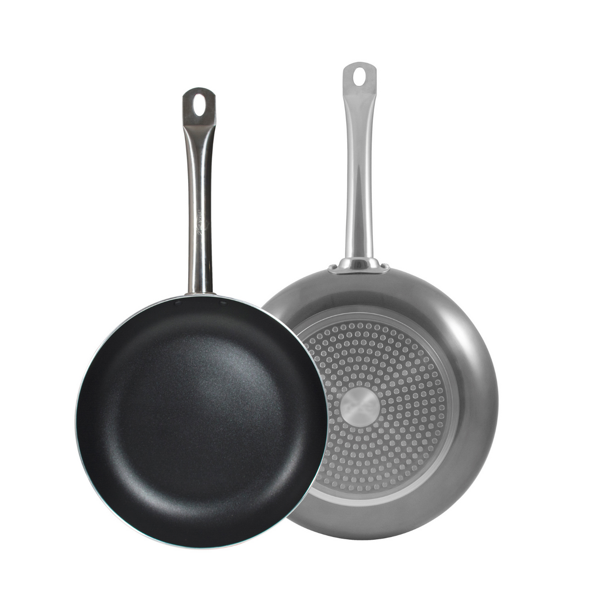 SET 2 SARTENES 20 Y 24CM ALUMINIO PRENSADO SILVER PRO CHEF