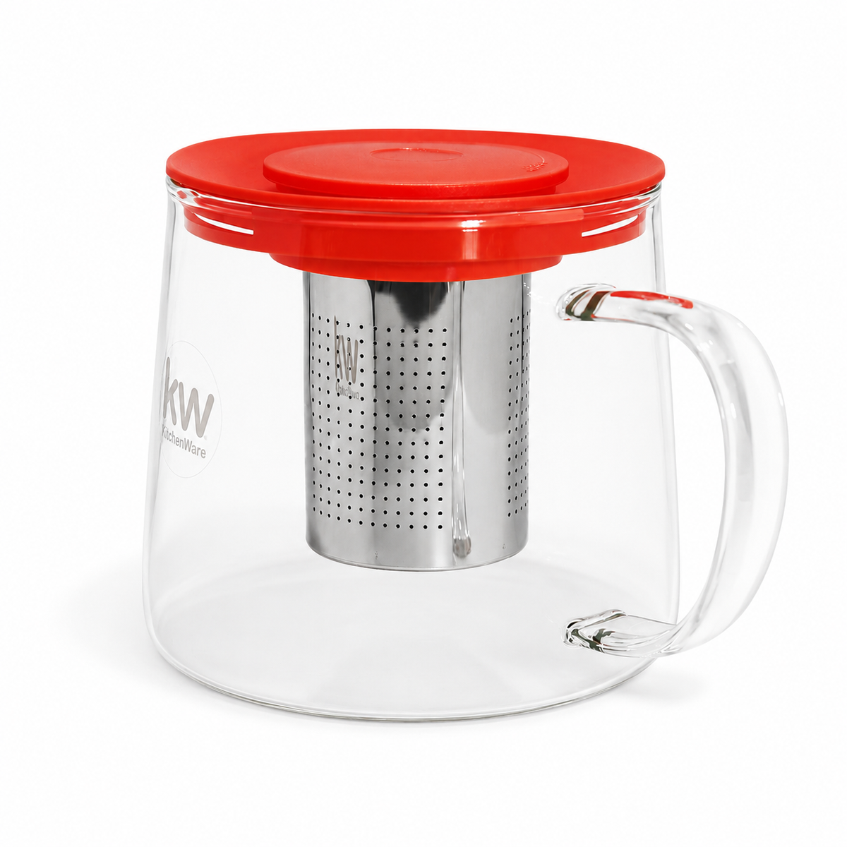 Tetera borosilicato filtro 1 L – Salmón