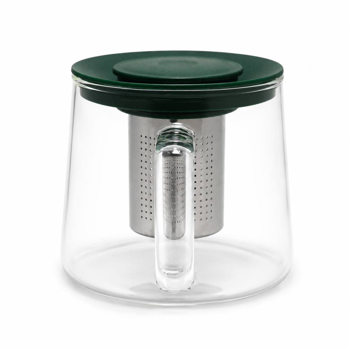Tetera borosilicato filtro 1 L – Verde