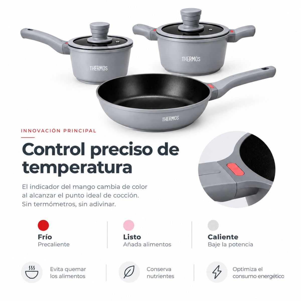 Thermos Olla c/tapa 24 cm Aluminio Fundido - TFC