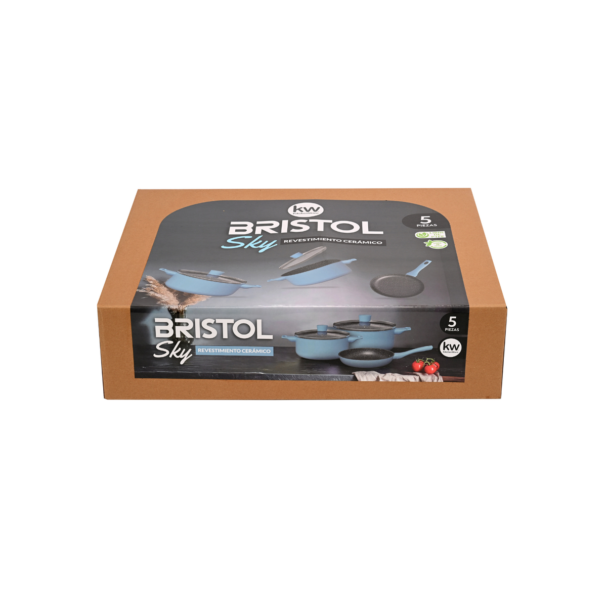 Batería 5 piezas aluminio forjado Bristol – Sky