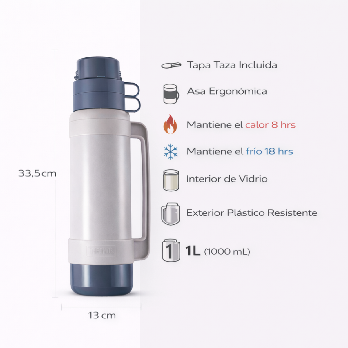 Thermos Termo líquido Mondial 1 L – Lavanda
