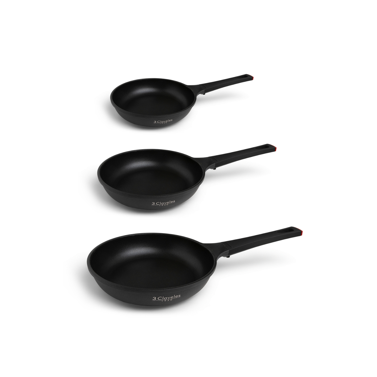 Set 3 sartenes aluminio fundido Elite