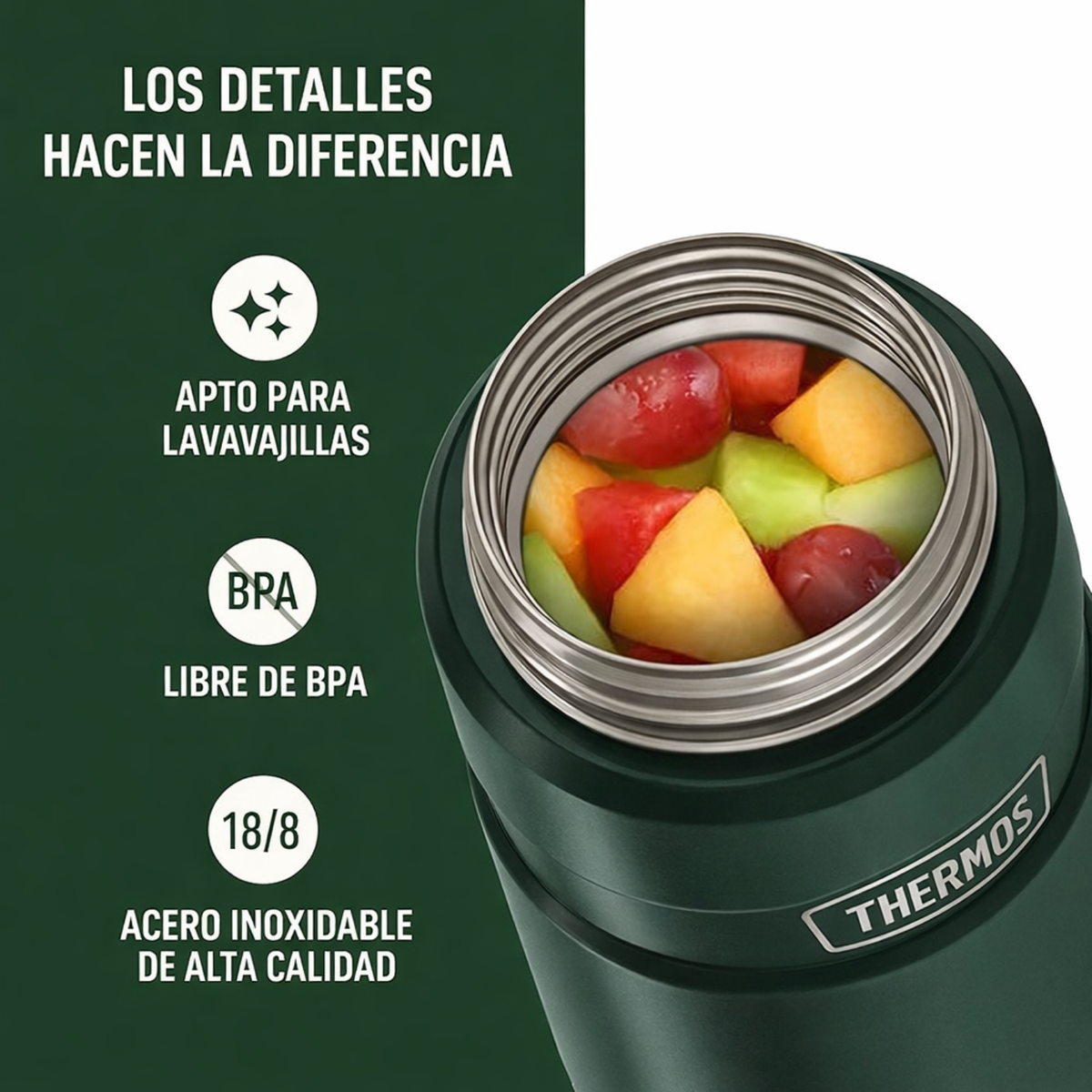 Thermos Termo comida acero inoxidable King 710 ml – Matt Green