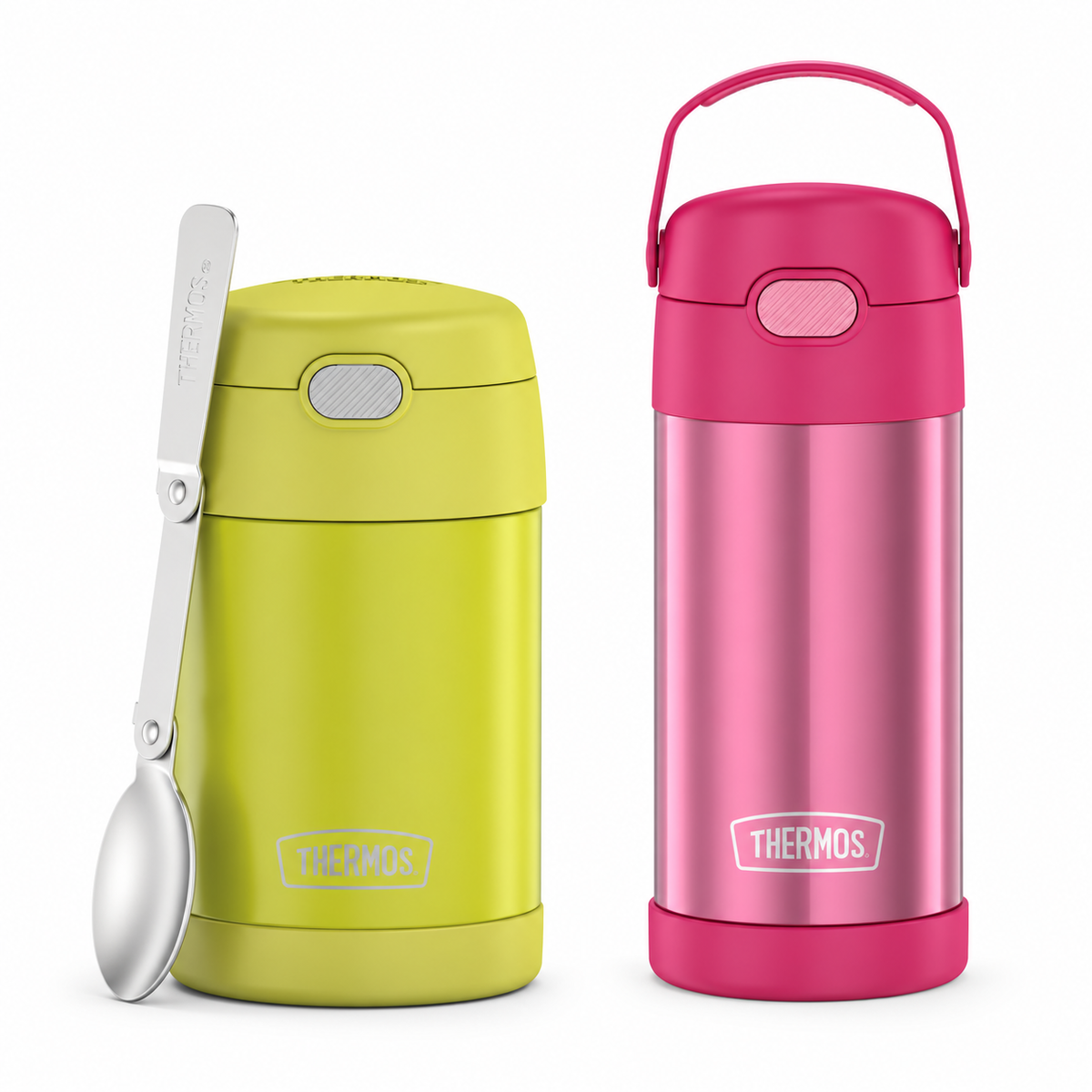 Pack Thermos termo de comida 470 ml Lemon + botella rosa