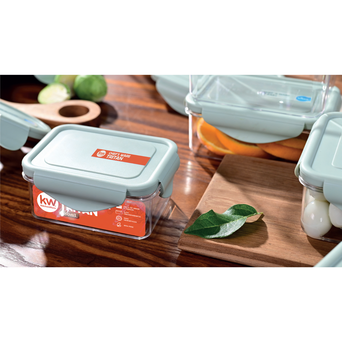 Pack promocional 4 contenedores Tritan Chef's Ware
