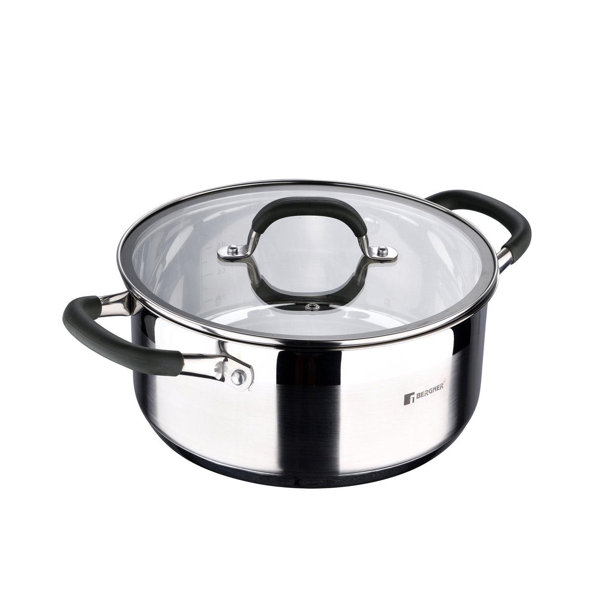 Bergner Olla c/tapa 24 cm acero inoxidable midnight blue