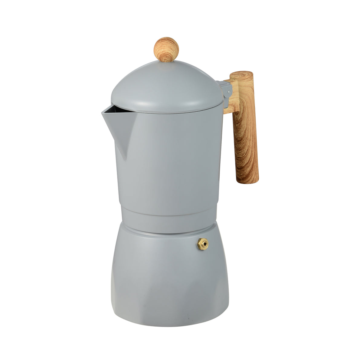 Bergner Cafetera aluminio Cemento 6 tazas