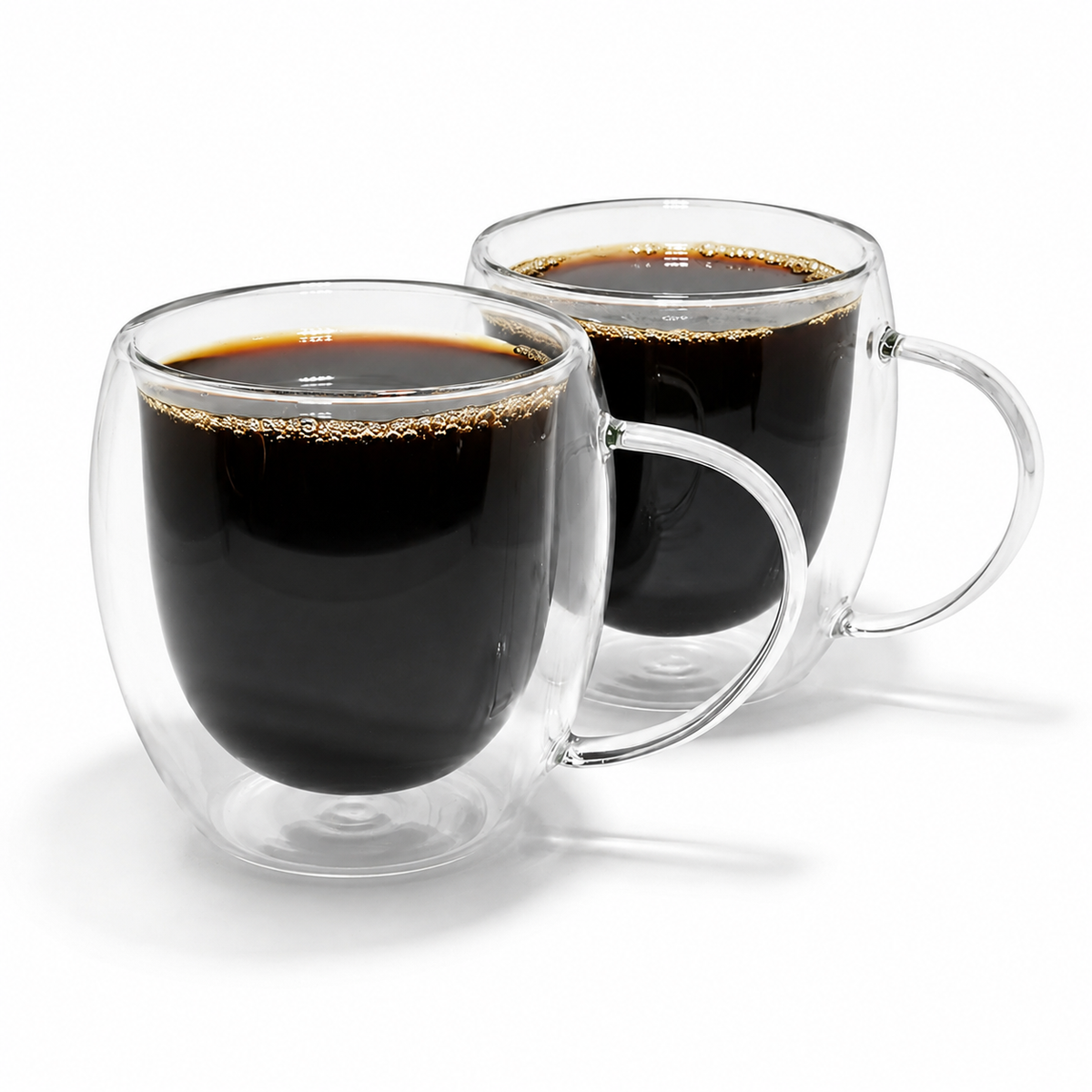 Set 2 tazas espresso doble pared boro 80 ml
