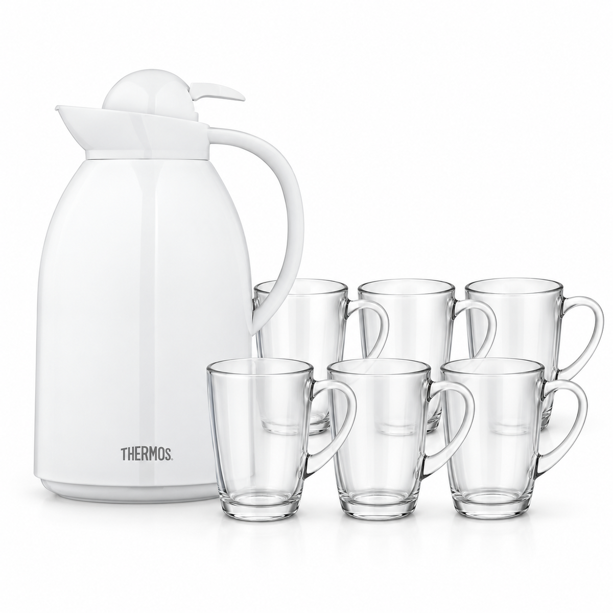 Pack jarra Thermos 1,5 L + set de 6 tazas 310 ml