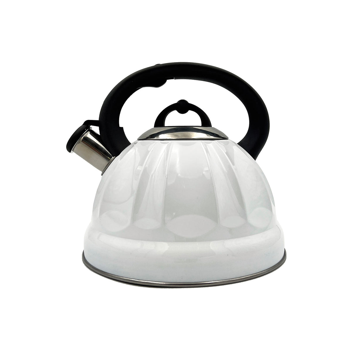 Tetera acero inoxidable Bari blanca 3 L