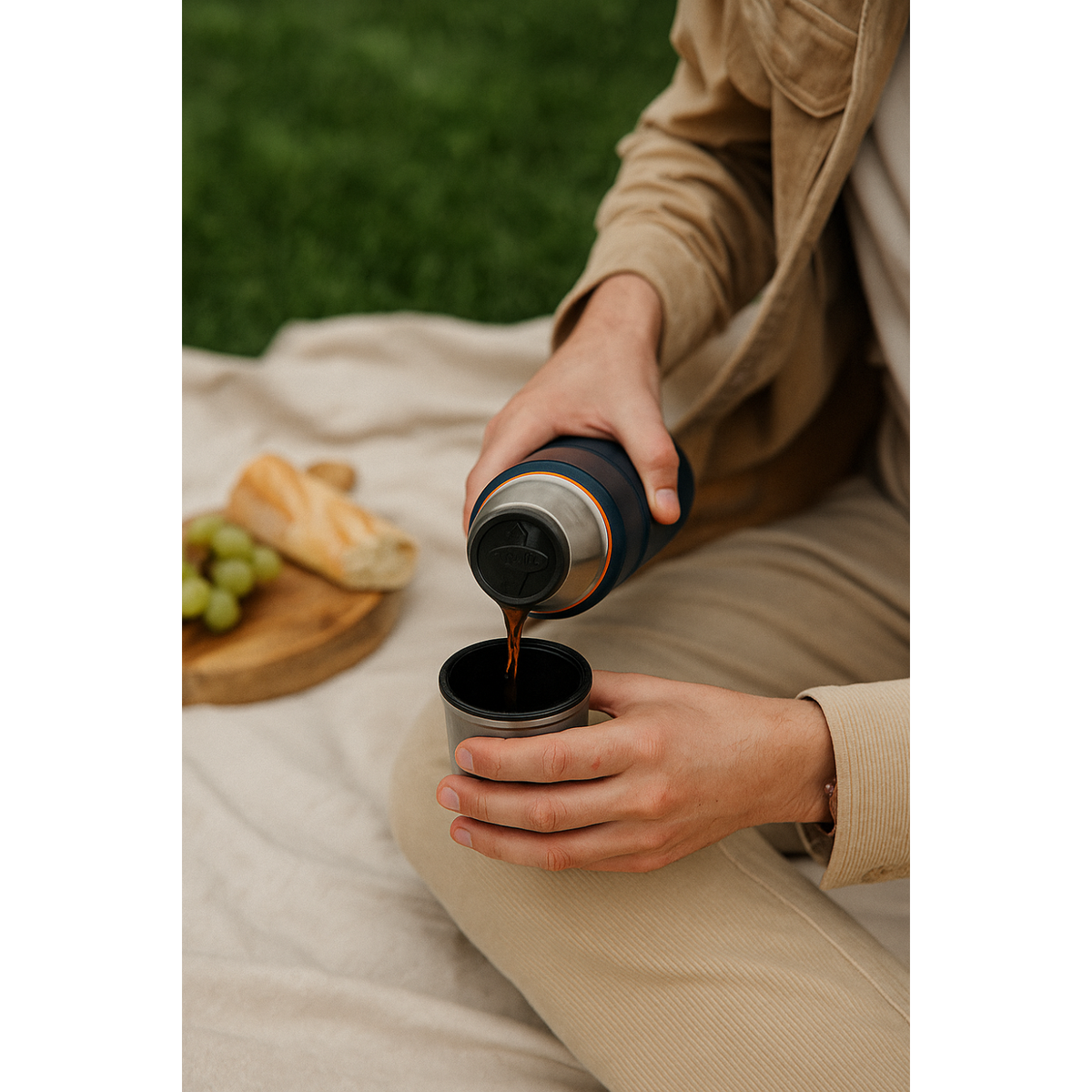 Thermos Termo líquido acero inoxidable King 470 ml – Matt Navy