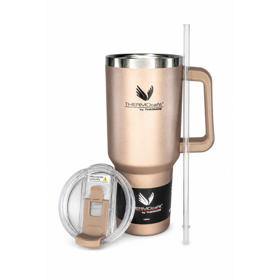 Thermos Vaso térmico Quencher acero inoxidable 1,2 L – Rose