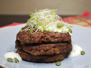 HAMBURGUESA DE POROTOS NEGROS