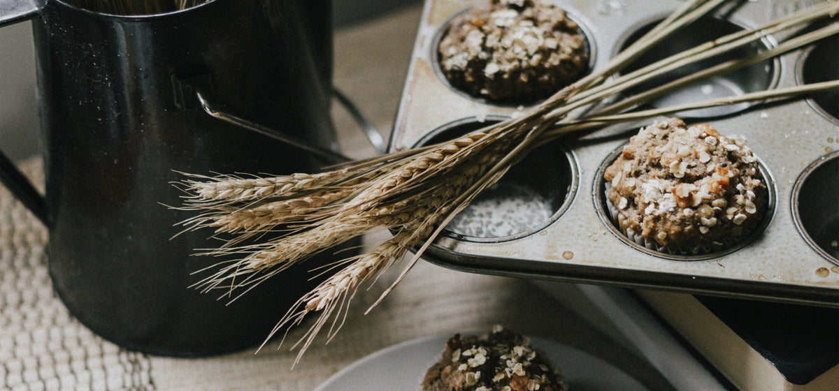 Muffins de Chocolate, Avena & Nueces