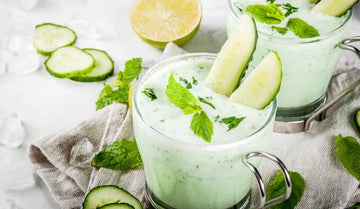 SOPA FRÍA DE PEPINO Y MENTA
