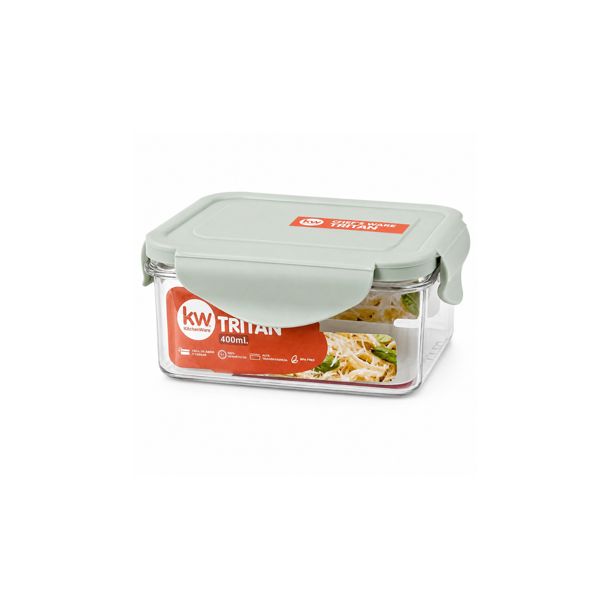 Contenedor Chef's Ware Tritan rectangular 400 ml