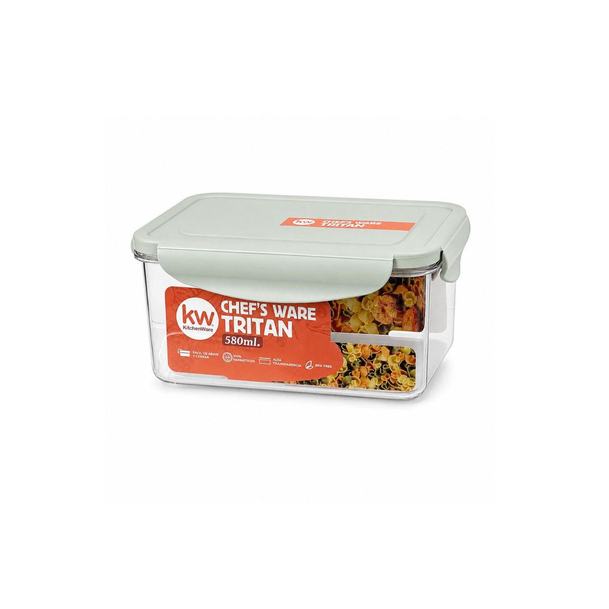 Contenedor Chef's Ware Tritan rectangular 580 ml