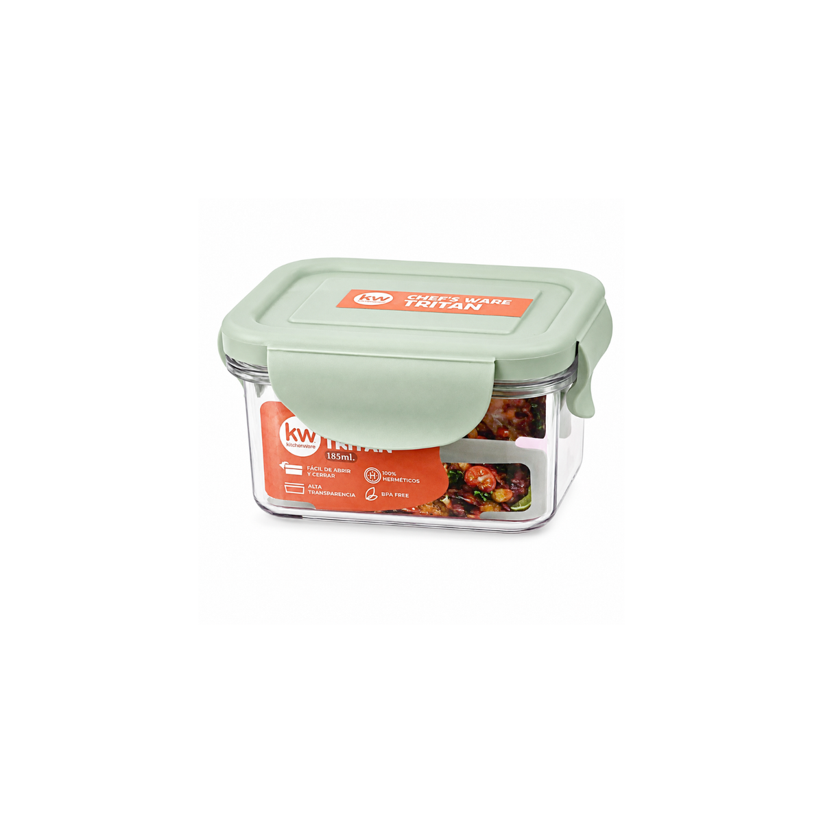 Contenedor Chef's Ware Tritan rectangular 185 ml