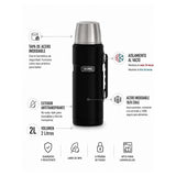 Thermos Termo líquido 2 L King – Negro