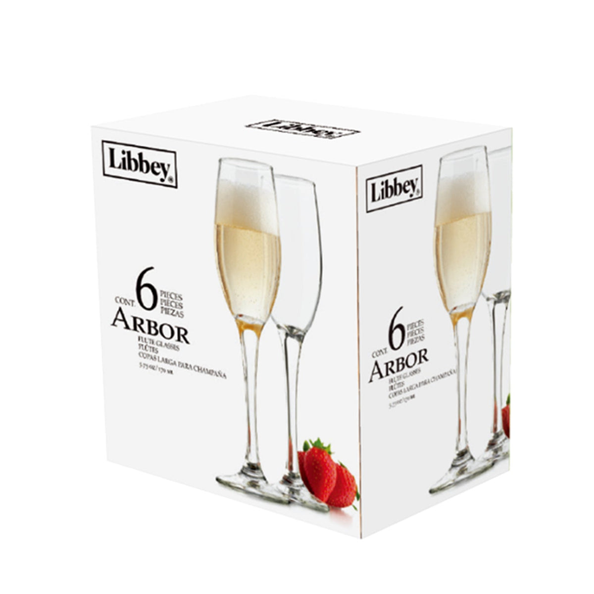 Libbey Set 6 copas Arbor flauta 170 ml