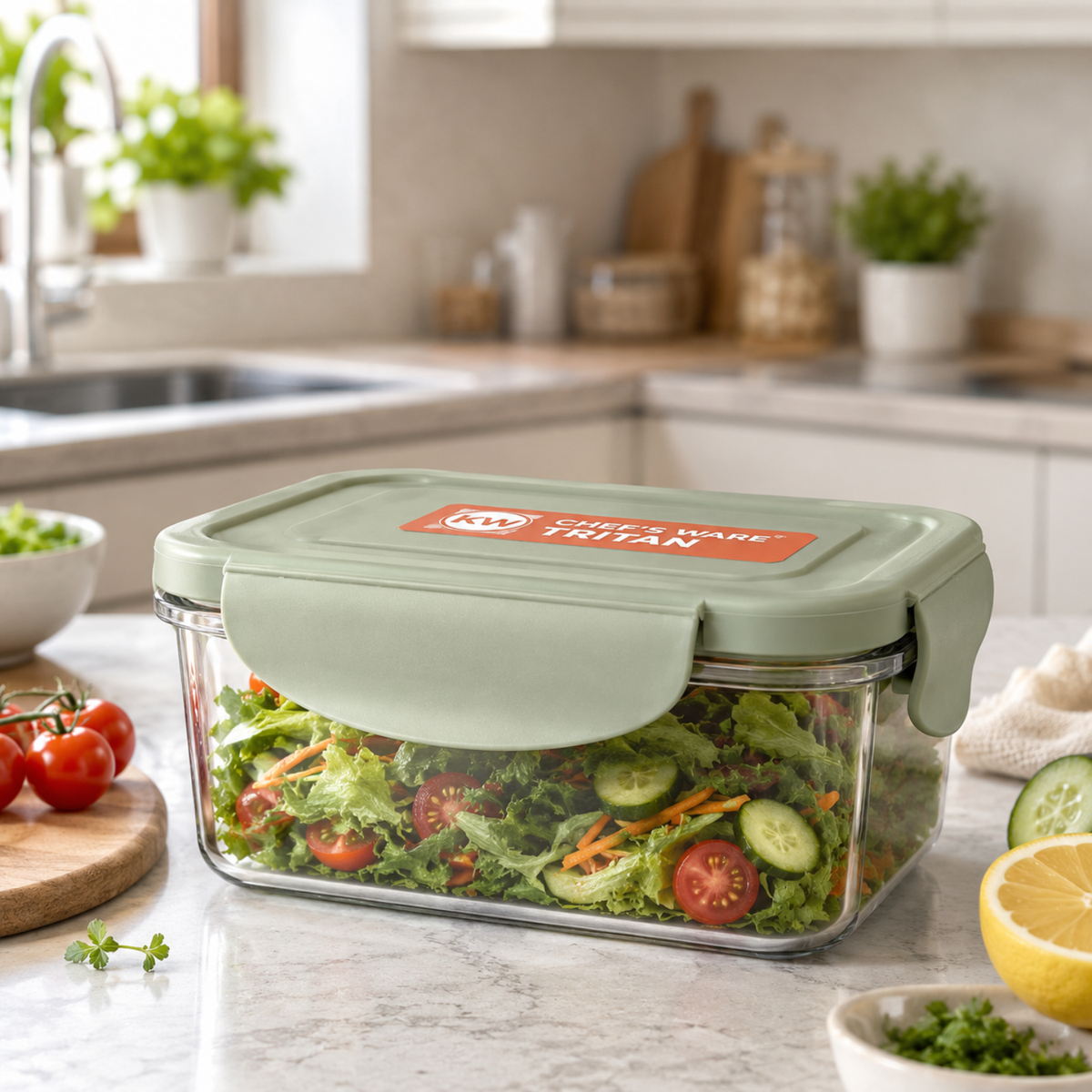 Contenedor Chef's Ware Tritan rectangular 400 ml