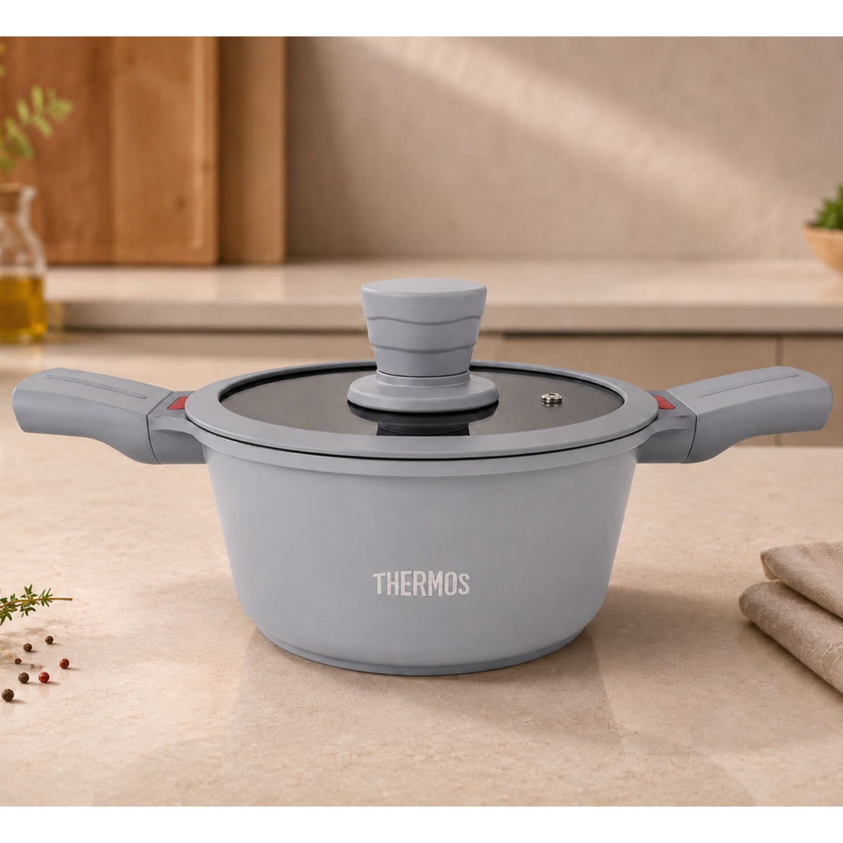 Thermos Olla c/tapa 24 cm Aluminio Fundido - TFC