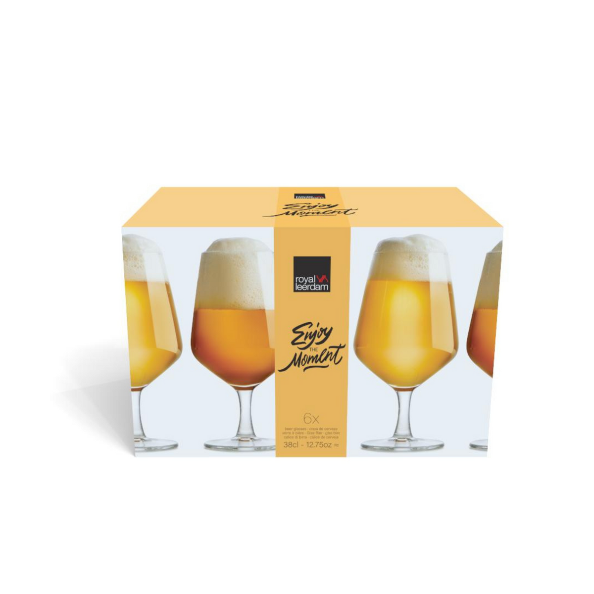 Royal Leerdam Set 6 copones cerveza Enjoy The Moment 380 ml