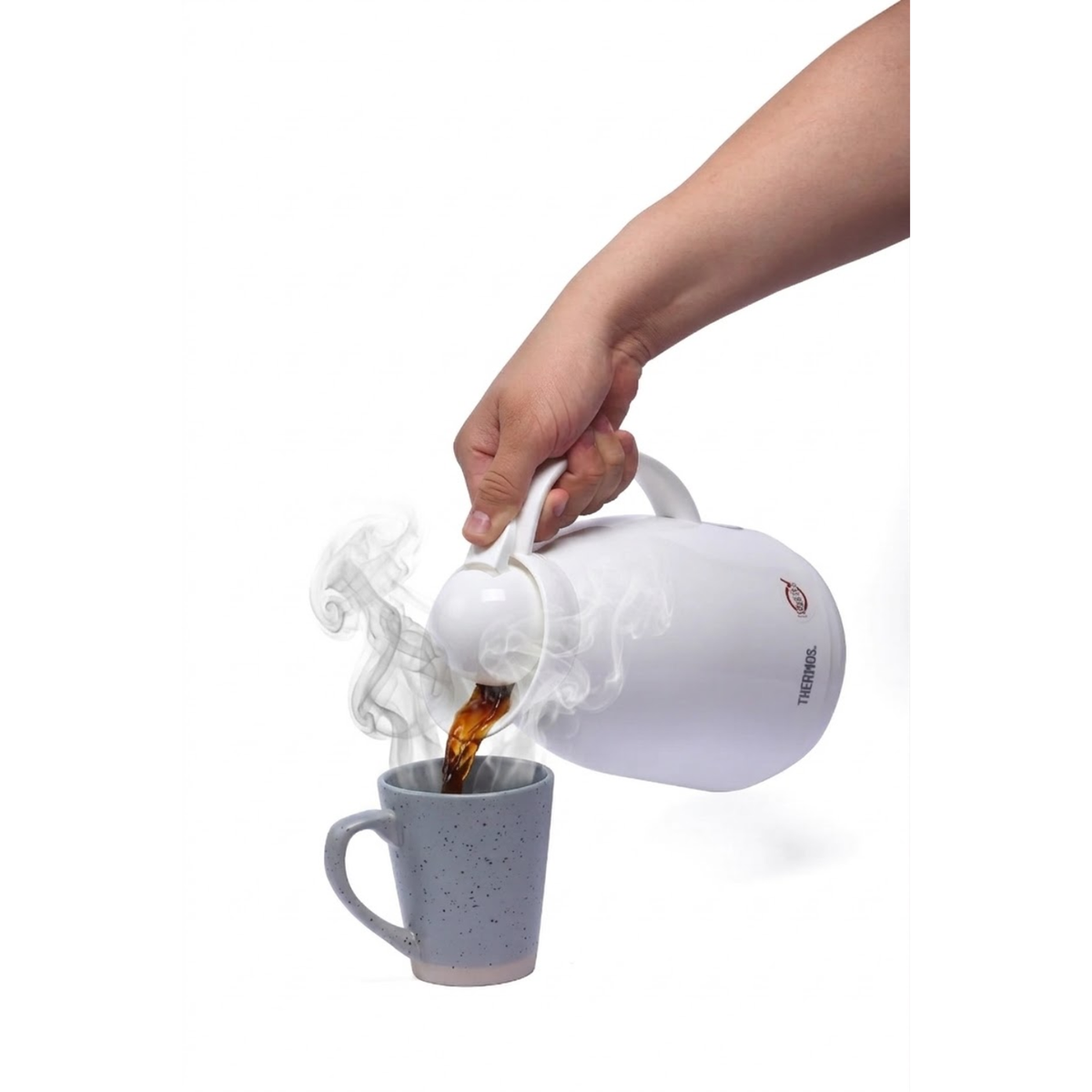 Thermos Jarra vidrio blanca 1 L