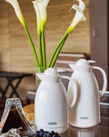 Thermos Jarra vidrio blanca 1 L