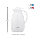 Thermos Jarra vidrio blanca 1 L