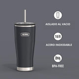 Thermos Set mug Icon acero inoxidable con bombilla 710 ml