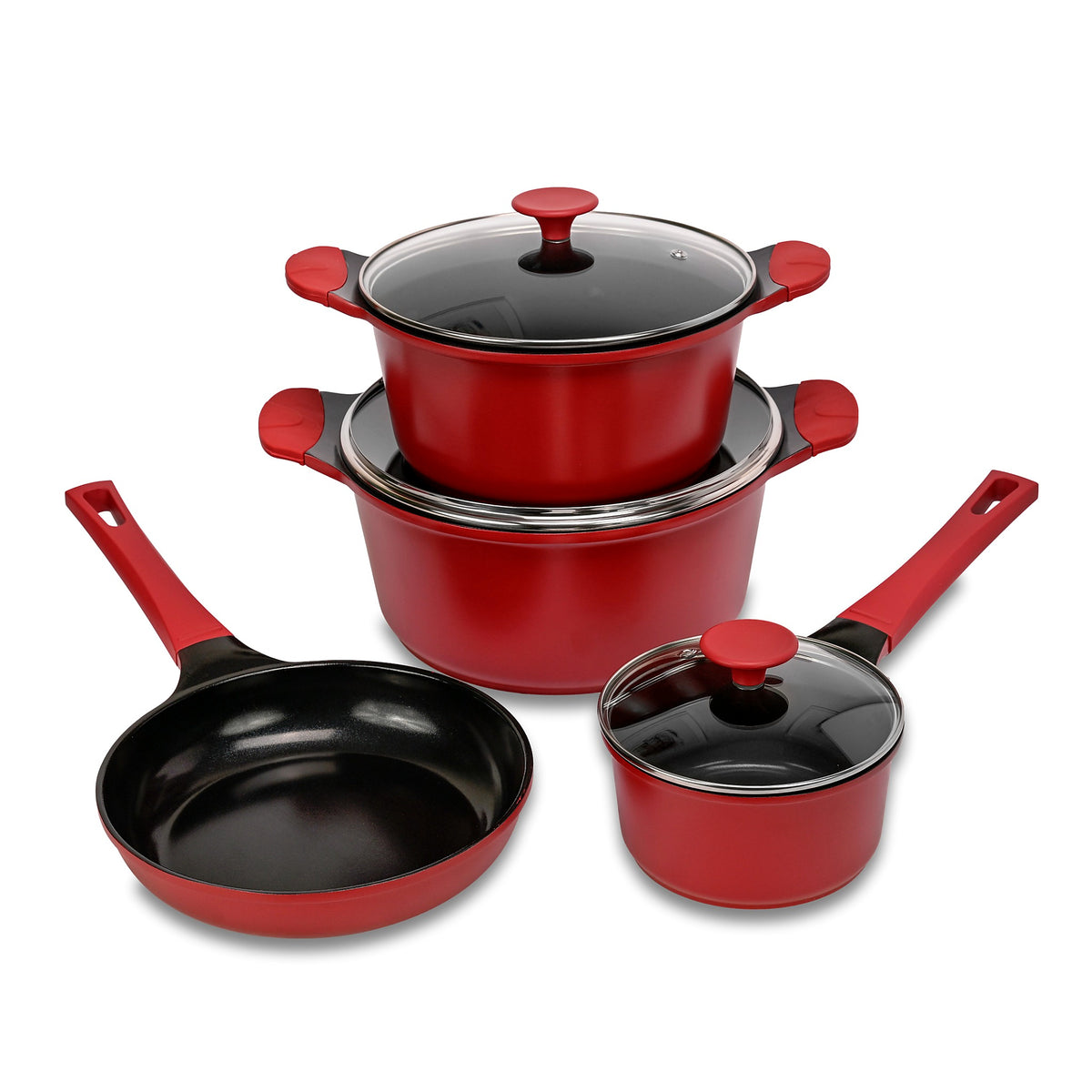 Batería de cocina 7 piezas aluminio fundido – Berries