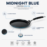 Panquequera 24cm aluminio forjado midnight blue