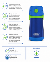 Botella con bombilla Thermos sippy kids 290 ml – Azul