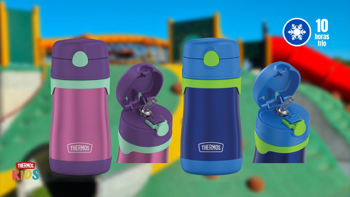 Botella con bombilla Thermos sippy kids 290 ml – Lila