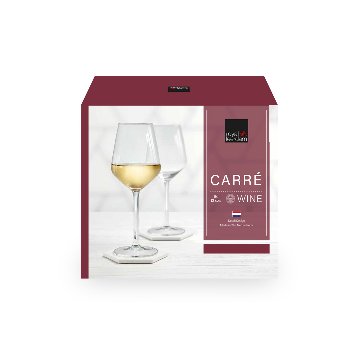 Royal Leerdam Set 6 copas vino blanco Carre 385 ml