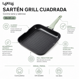 Sarten grill aluminio fundido Lekue 28cm