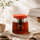 Tetera borosilicato filtro 1 L – Salmón