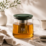 Tetera borosilicato filtro 1 L – Verde