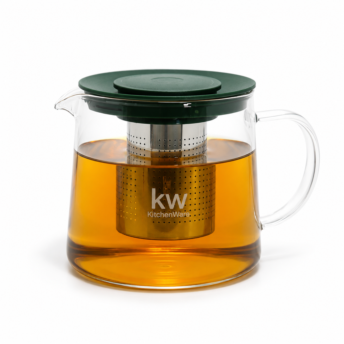 Tetera borosilicato filtro 1 L – Verde
