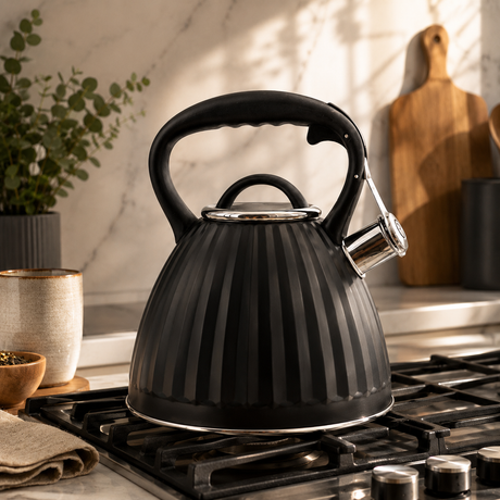 Tetera acero inox Vintage Negra 3 L