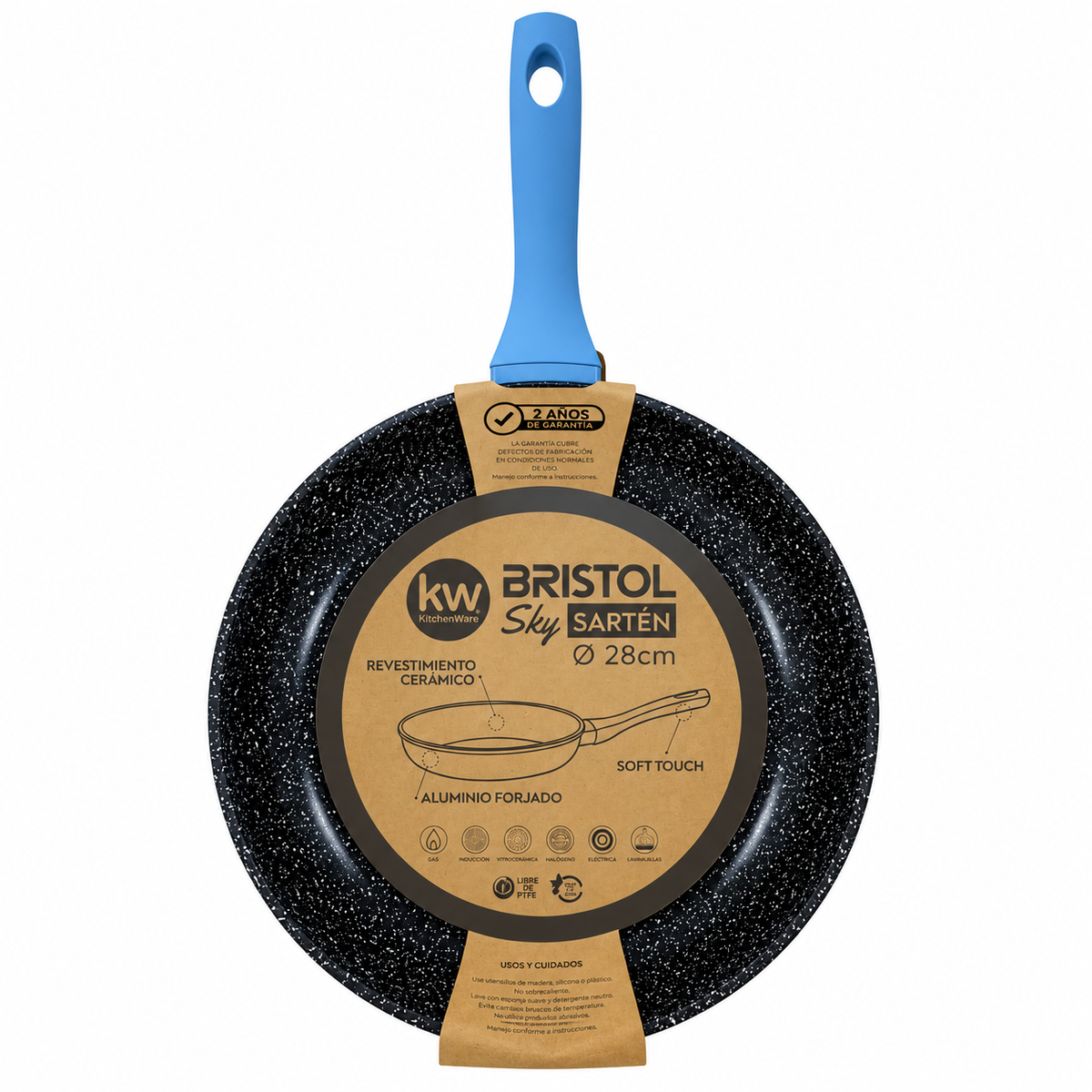 Sartén aluminio forjado 24 cm Bristol – Sky