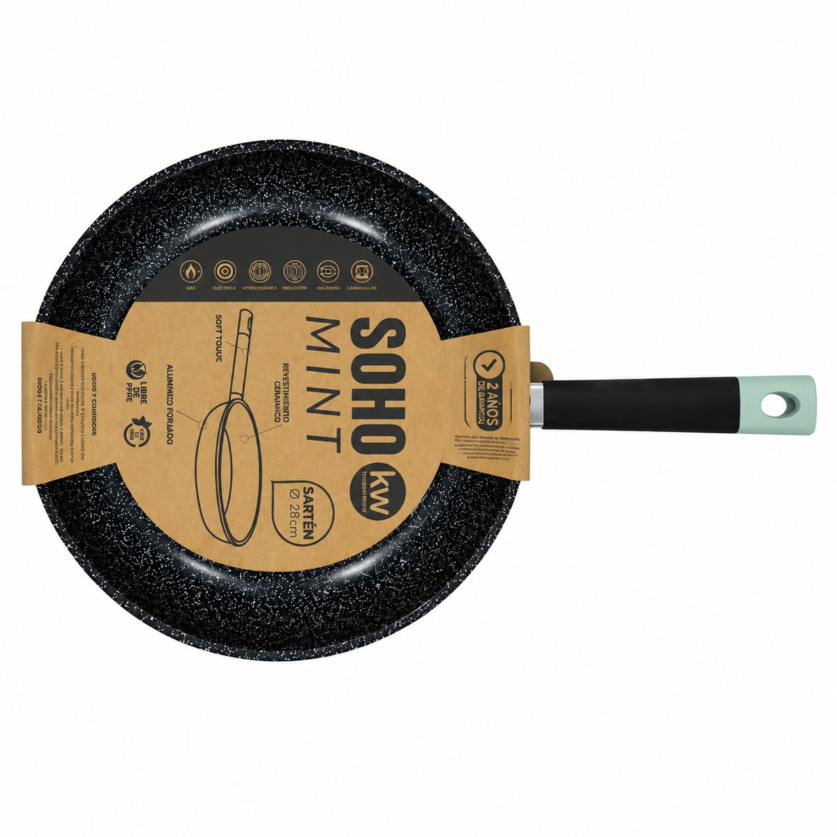 Sartén aluminio forjado Soho 28 cm – Mint