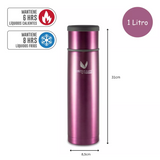 Thermos Termo líquido acero inoxidable Everynight púrpura 1 L