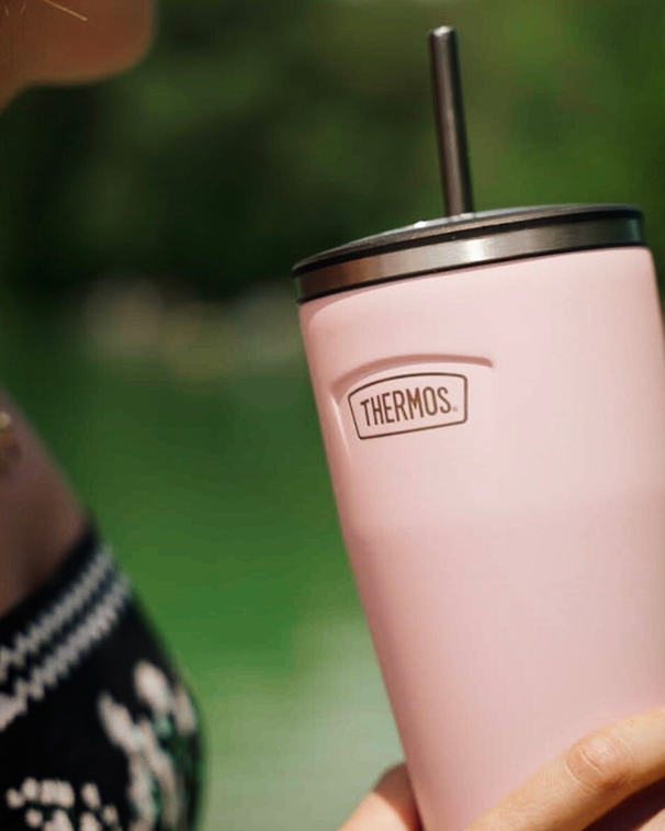 Thermos Termo mug Icon acero con bombilla 710 ml – Sunset Pink
