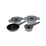Batería de cocina 7 piezas Chelsea aluminio fundido – Gris