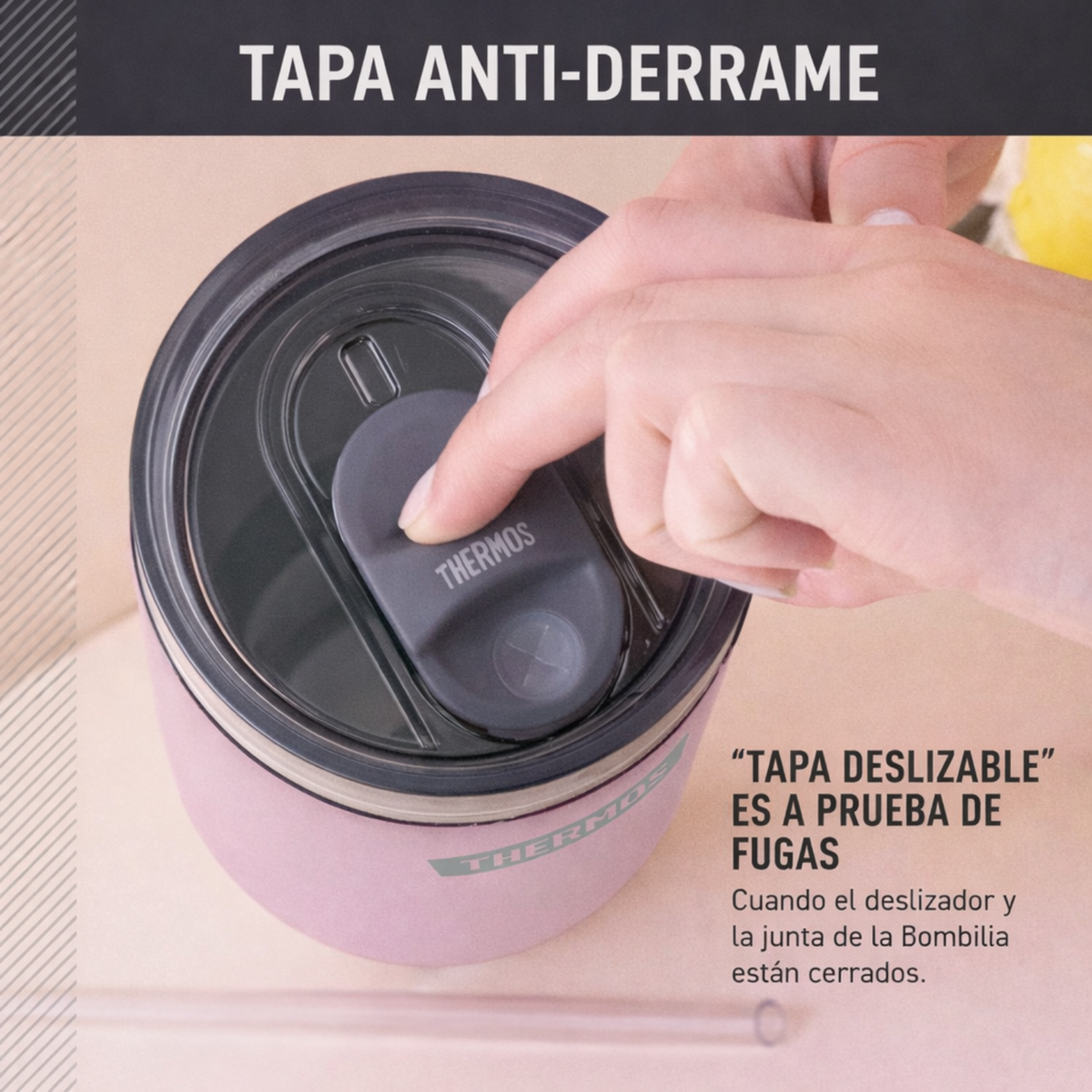 Thermos Travel mug ac inoxidable Icon 1,2 L – Sunset Pink