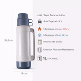 Thermos Termo líquido Mondial 1 L – Lavanda